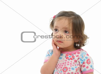 Little girl with a beautiful expression
