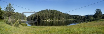 Panoramic image of  Beglik lake