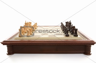 Chess Board and playing pieces