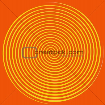 Orange and Yellow Spiral