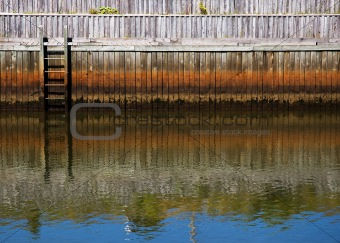 Wooden Dock & Ladder