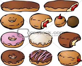 Donut illustrations