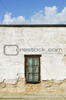 Window on an Abandoned Adobe Building