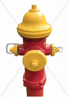 fire hydrant isolated on white