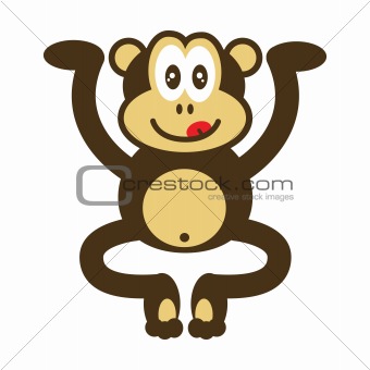 cute monkey drawing