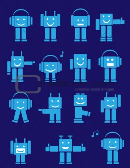 cute emotional robots