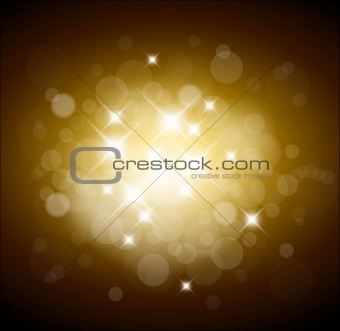 Golden  background with white lights