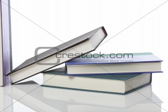 A group of books