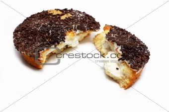cookie with glaze and chocolate