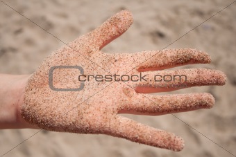 Arm on the Beach