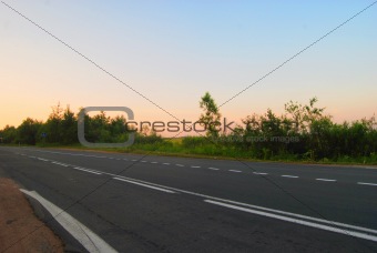 Landscape with highway