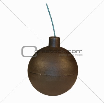 ball firecracker isolated on white background