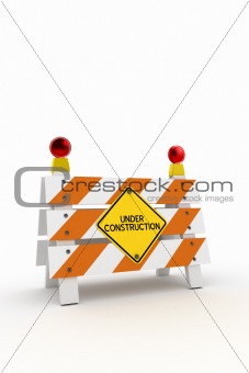 Under construction barrier
