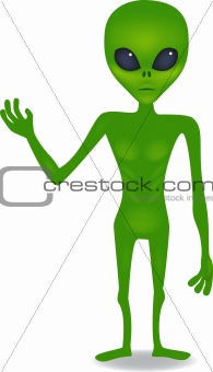 Green alien