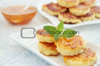 Pancakes with the cheese
