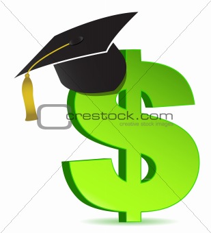 Education and dollar sign