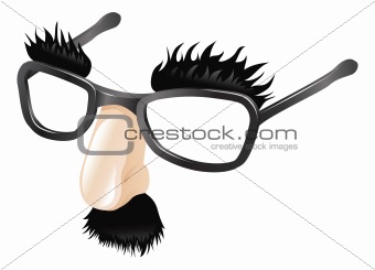 Funny disguise illustration