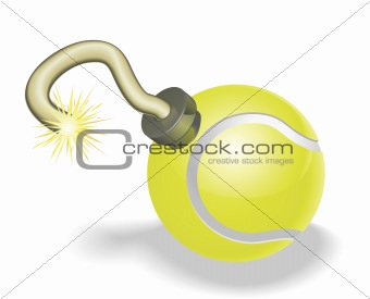 Tennis ball bomb concept
