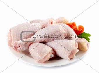 fresh raw chicken legs