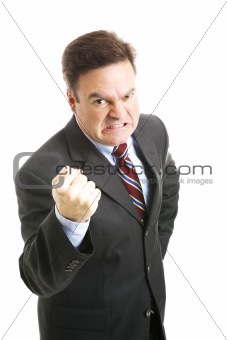 Businessman - Angry Threatening