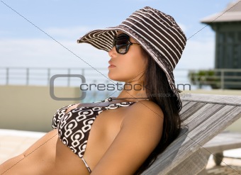 Woman Sunbathing 