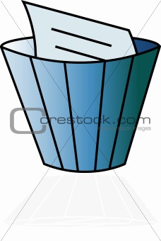 The image of a basket for removal of papers