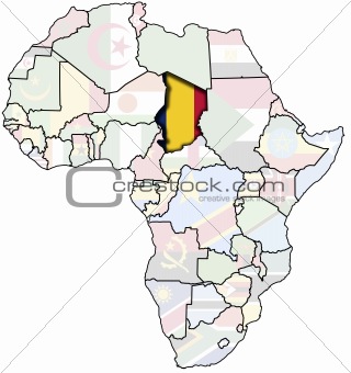 chad on africa map