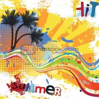 Tropical vector background