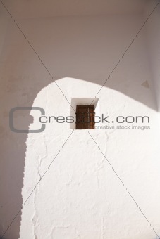 small window with bars