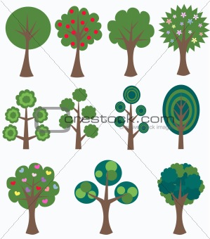 different trees