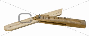 wooden tool for measuring angles