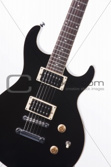 Electric Guitar Close Isolated White