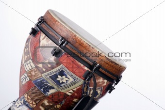 African Latin Djembe Drum Isolated