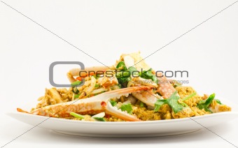Fried Crab with Curry powder.