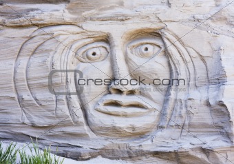 Face In A Sand Cliff