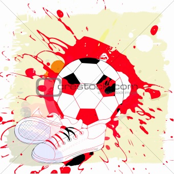 Abstract background with football pattern