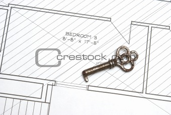 Old Key and Blueprints