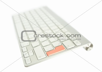 Keyboard with red button