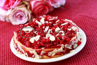 Cheesecake with redcurrant