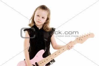 Girl and guitar