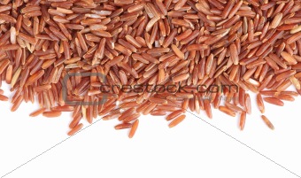 A pile of brown rice