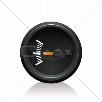 vector illustration of a gauge