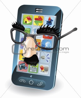 Mobile phone theft concept