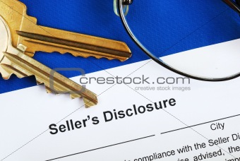 Sign the seller disclosure statement in a real estate transaction