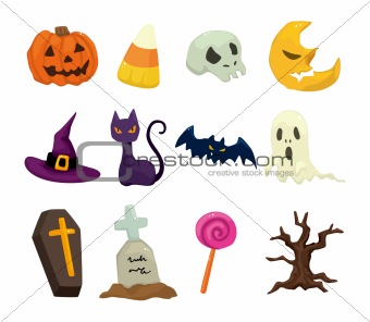 Halloween icons set
