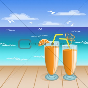 Juice on the beach