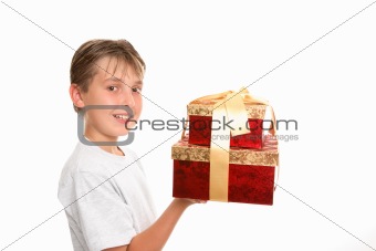 Bringing gifts at Christmas