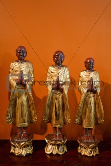 Buddhist statues.