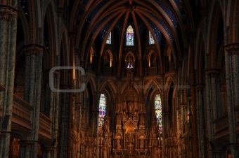 Notre Dame Cathedral in Ottawa