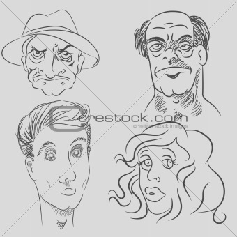 Cartoon Character Faces